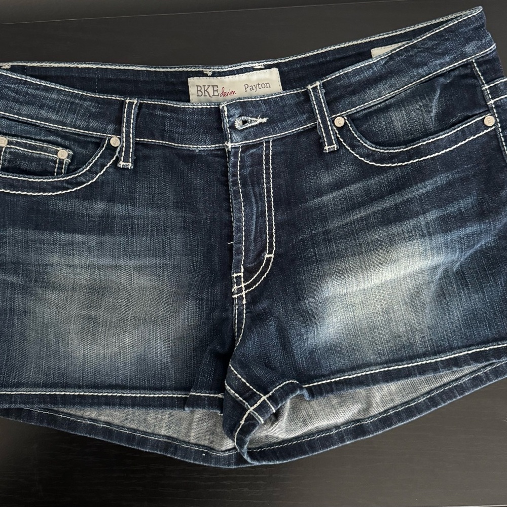 BKE Denim Shorts in Dark Blue